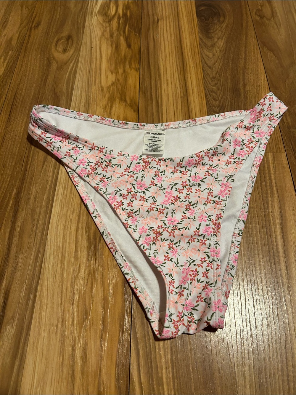 No Boundaries Pink Floral Bikini Bottoms